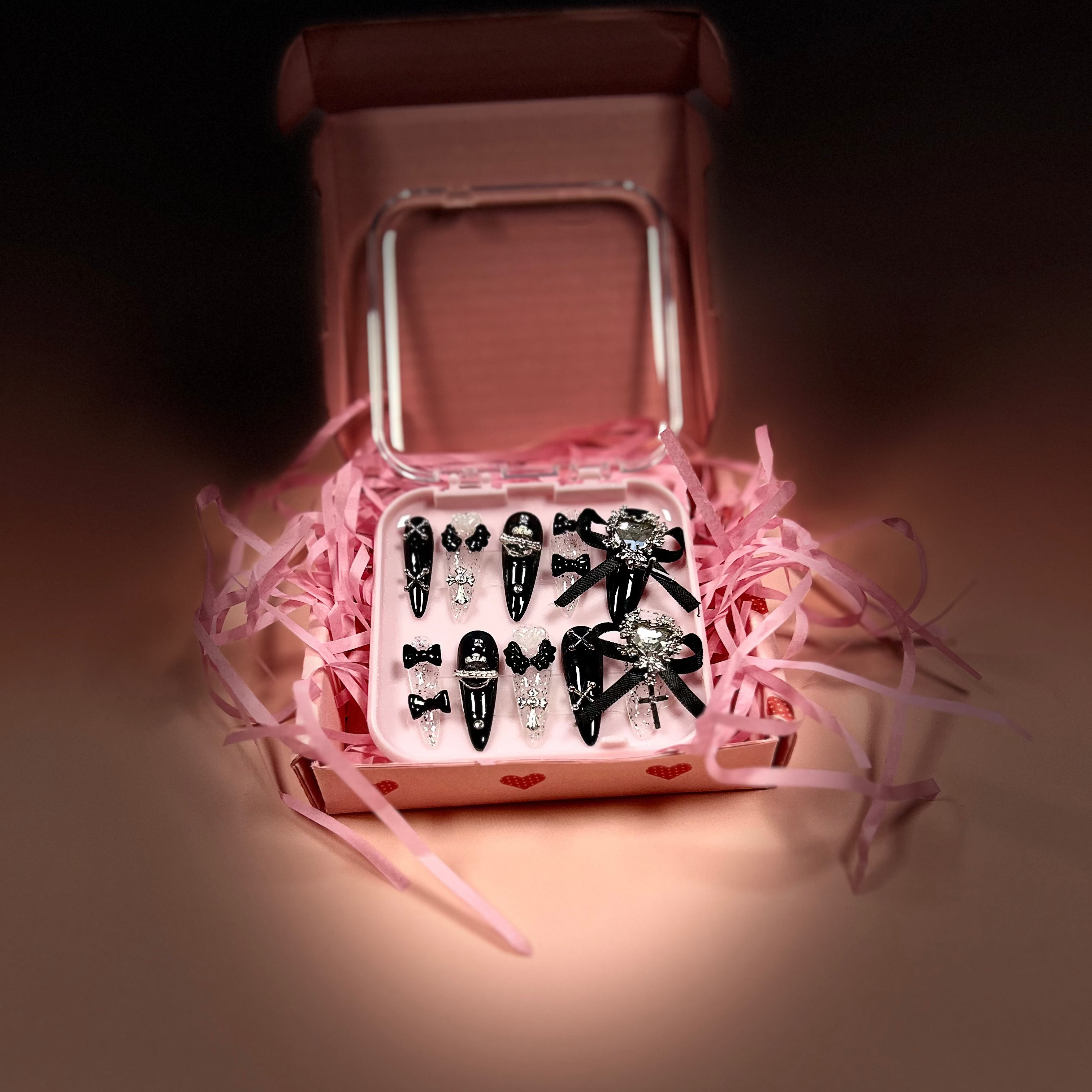 Y2k Lolita Gothic nails